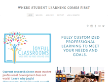 Tablet Screenshot of joyfulclassrooms.com